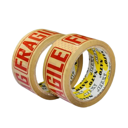 1 Rolls 2" x 50M Brown FRAGILE Packaging Tapes