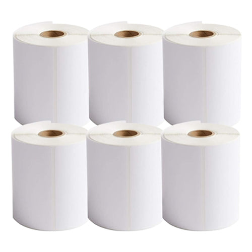 A7 105 x 74 Waybill Thermal Shipping Labels 500 Pcs / Roll White Backing