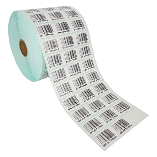 30mm x 20mm Printed Satin Barcode Label