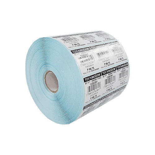 50mm (W) x 25mm (H) Printed Property Tag, Asset Tag Sticker