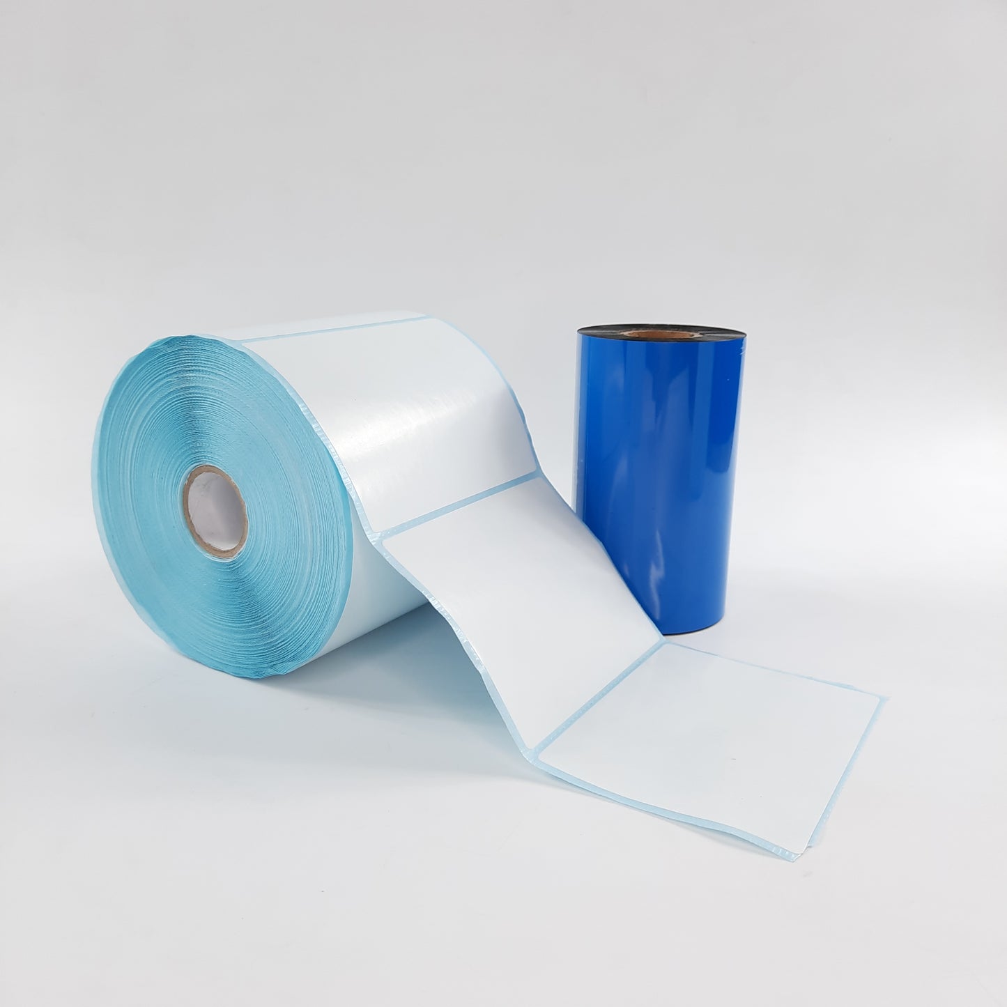 4" (W) x 3" (H) Plain White Satin Barcode Labels