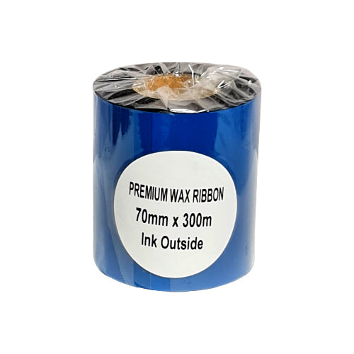 70mm x 300M Premium Wax Barcode Ribbon