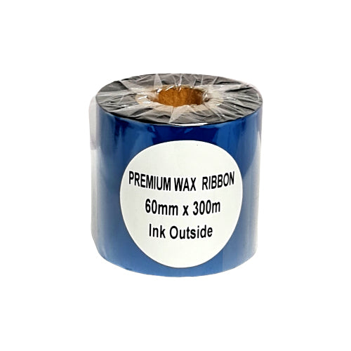 60mm x 300M Premium Wax Thermal Barcode Ribbon