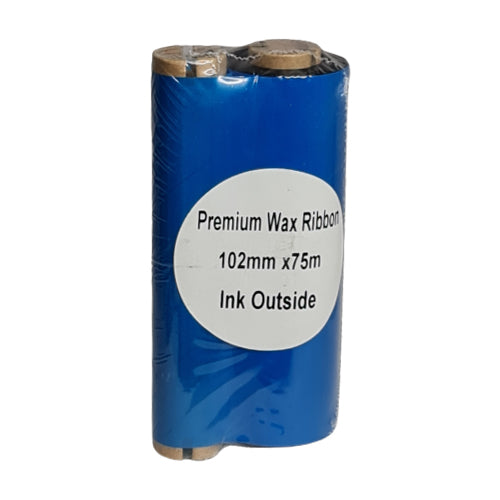 102mm x 75M Premium Wax Thermal Barcode Ribbon
