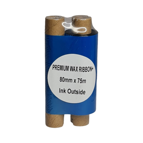 80mm x 75M Premium Wax Thermal Barcode Ribbon