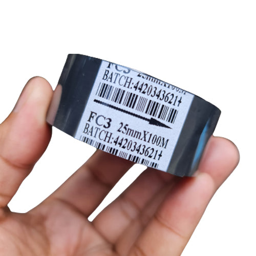 25mm x 100M Hot Foil Stamping Thermal Ribbon For Date Code Printing Machine