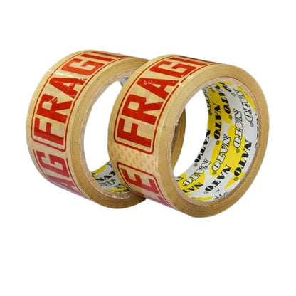 1 Rolls 2" x 50M Brown FRAGILE Packaging Tapes