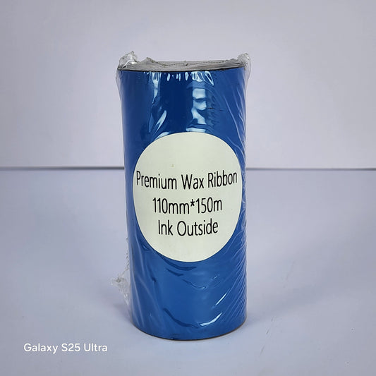 110mm x 150M Premium Wax Thermal Barcode Ribbon