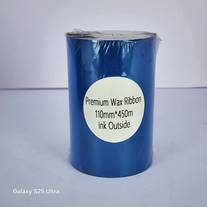 110mm x 450M Premium Wax Thermal Barcode Ribbon