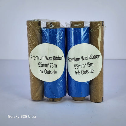 95mm x 75M Premium Wax Thermal Barcode Ribbon