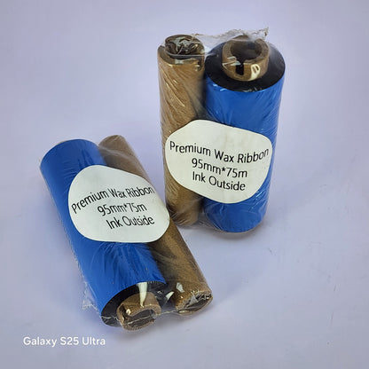 95mm x 75M Premium Wax Thermal Barcode Ribbon