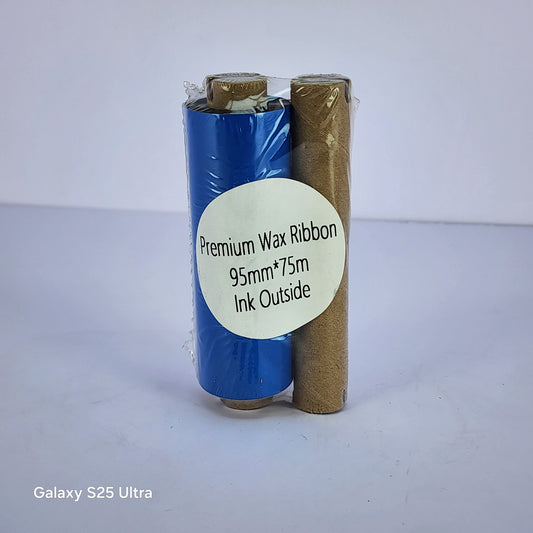 95mm x 75M Premium Wax Thermal Barcode Ribbon