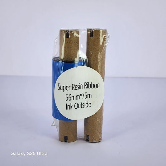 56mm x 75M Super Resin Thermal Barcode Ribbon