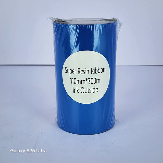 110mm x 300M Super Resin Thermal Barcode Ribbon
