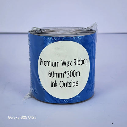 60mm x 300M Premium Wax Thermal Barcode Ribbon