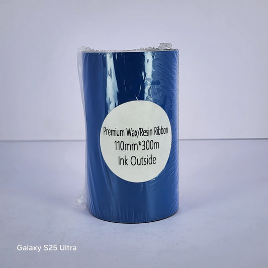 110mm x 300M Premium Wax / Resin Thermal Barcode Ribbon