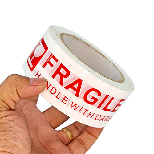2" x 100M White FRAGILE Packaging Tapes