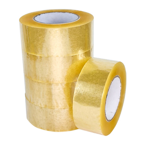 5 Rolls 2" x 200M Clear Packaging Tape