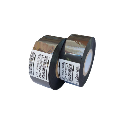 25mm x 100M Hot Foil Stamping Thermal Ribbon For Date Code Printing Machine