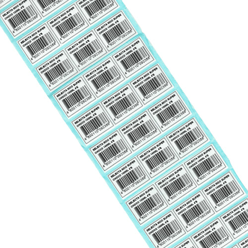 30mm (W) x 25mm (H)Printed Satin Barcode Sticker for Price Tag, Product and Expiry Date